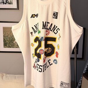 XXL Mitchell & Ness x NBA x AMP Mesh Tank Top - White